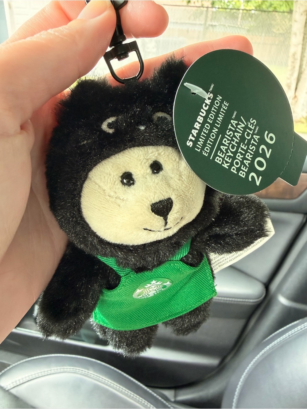 Starbucks Black Cat Bear Bag Charm Keychain Halloween 2026 - Picture 3 of 6